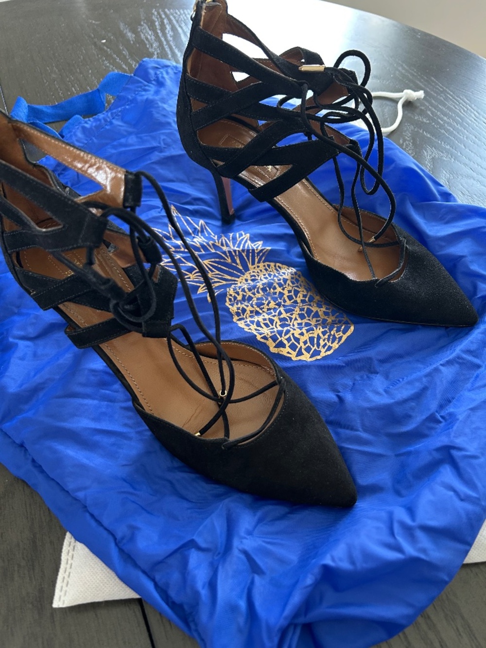 Aquazzura Gorgious Suede Shoes